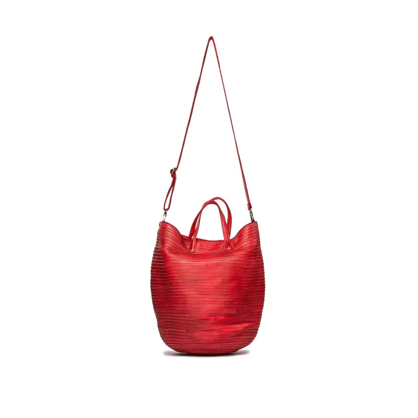 shopper majo pelle rossa