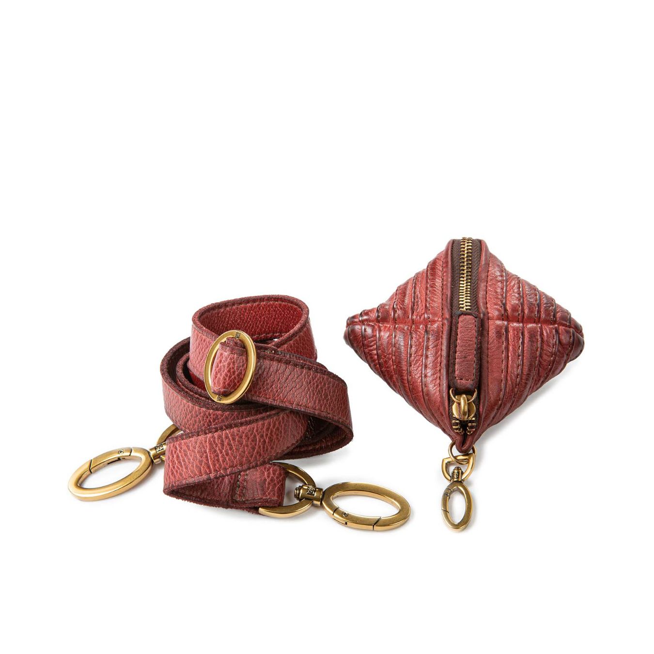 shopper in pelle rosso borgogna 