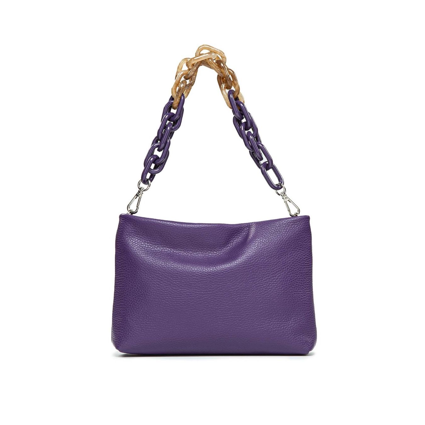 borsa gianni chiarini in pelle viola