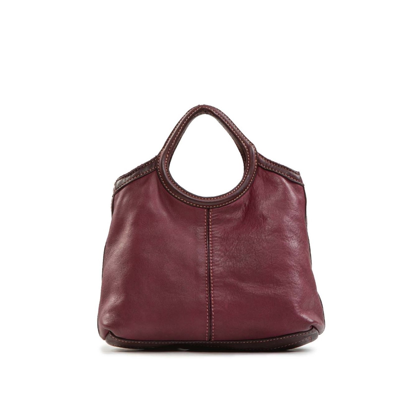 shopper piccola CAMILLA in pelle viola