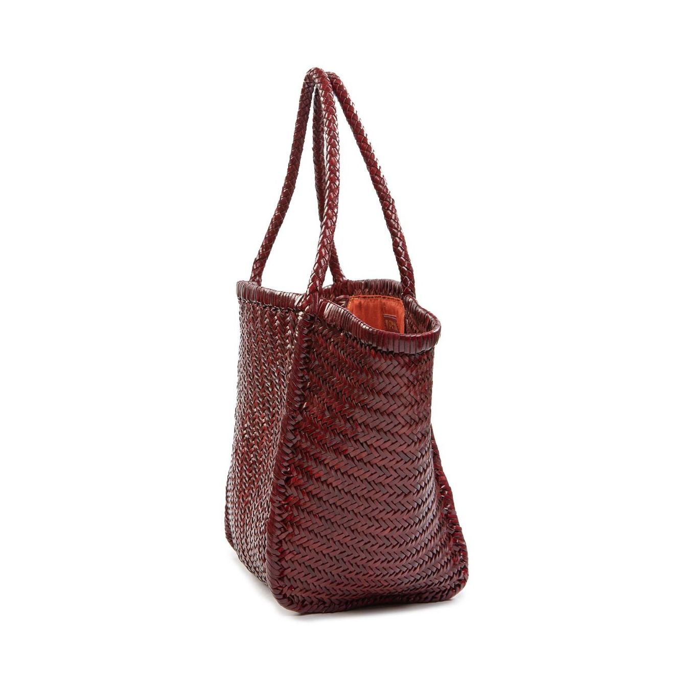 shopper RUBENS in pelle barolo lato