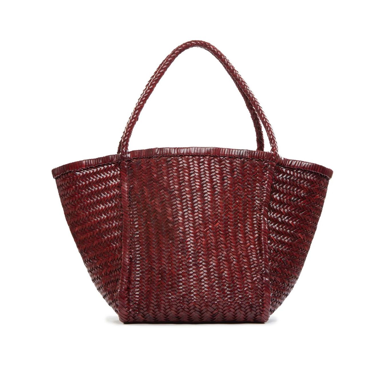 shopper RUBENS in pelle barolo