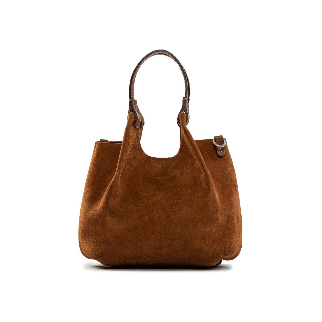 shopper DUA media camoscio cognac