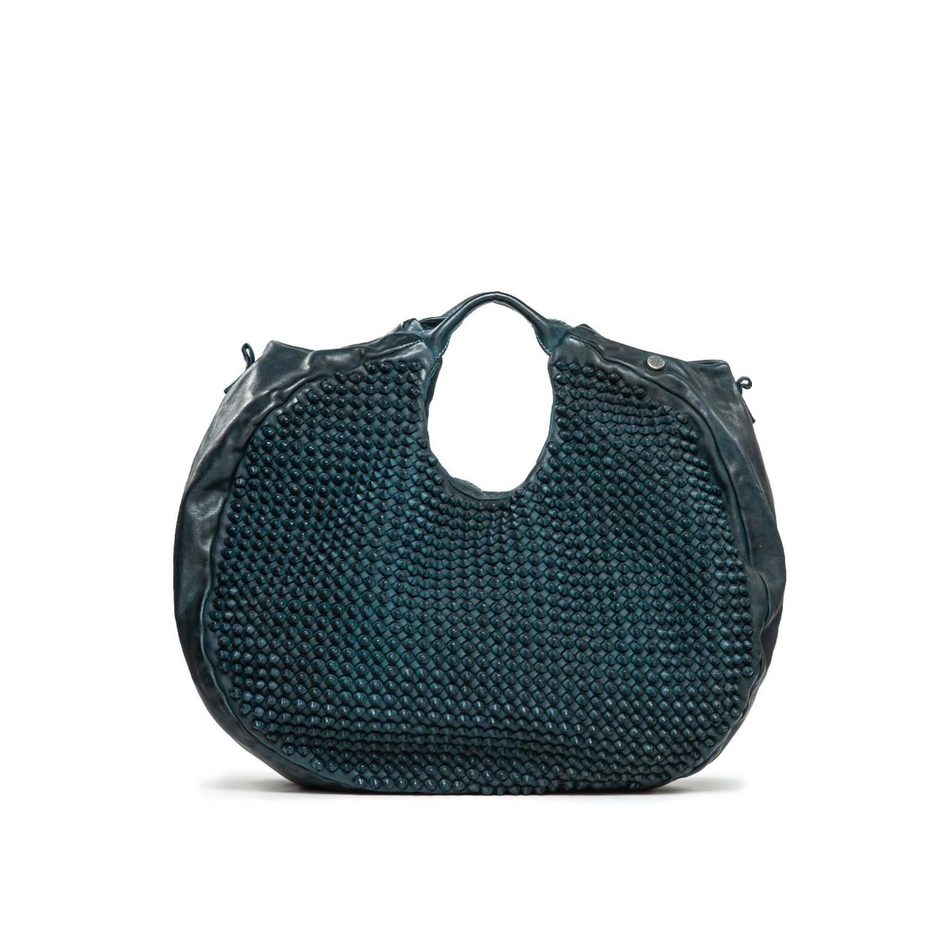 shopper SUSANNA in pelle blu 