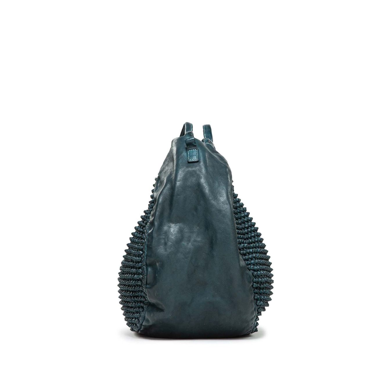 shopper SUSANNA in pelle blu 