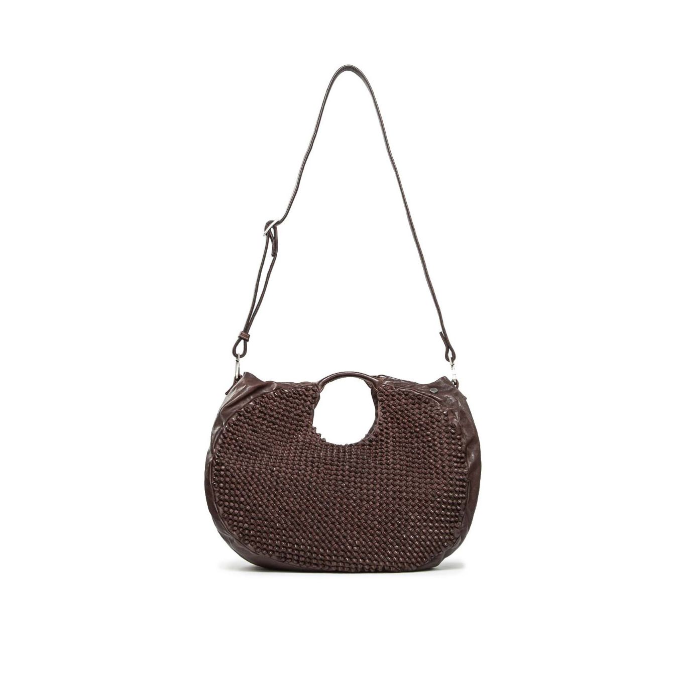 shopper SUSANNA in pelle marrone 