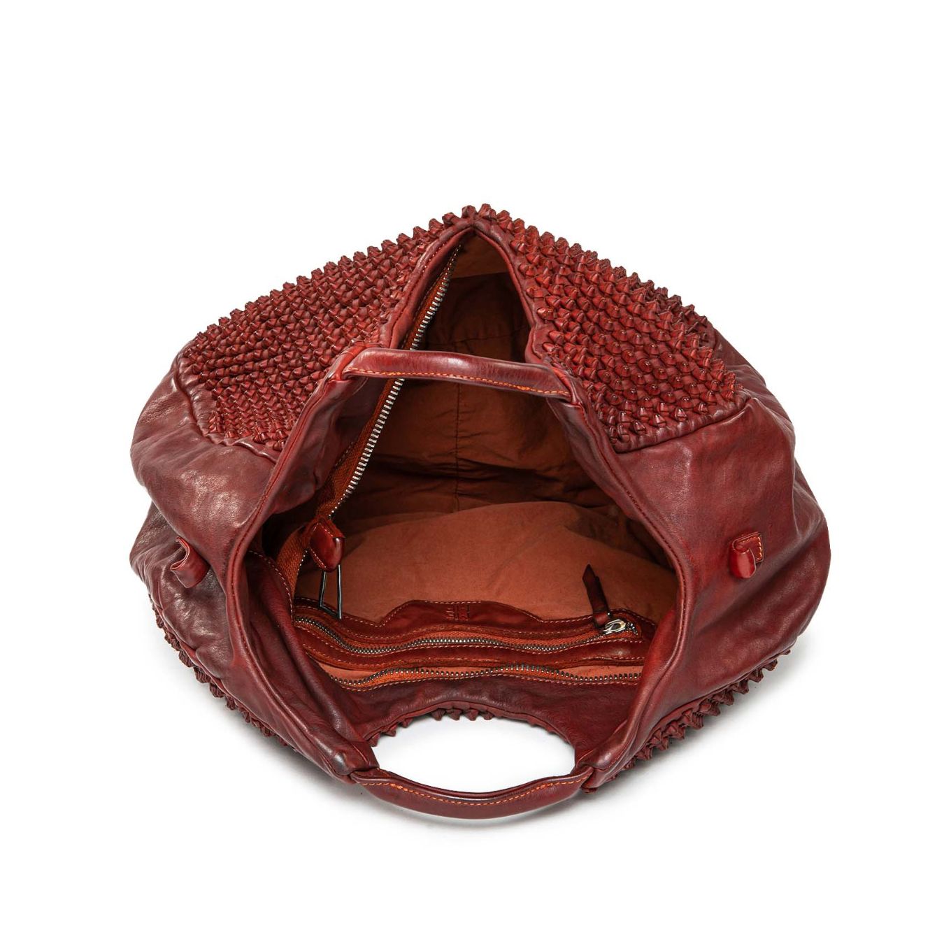shopper susanna in pelle mattone