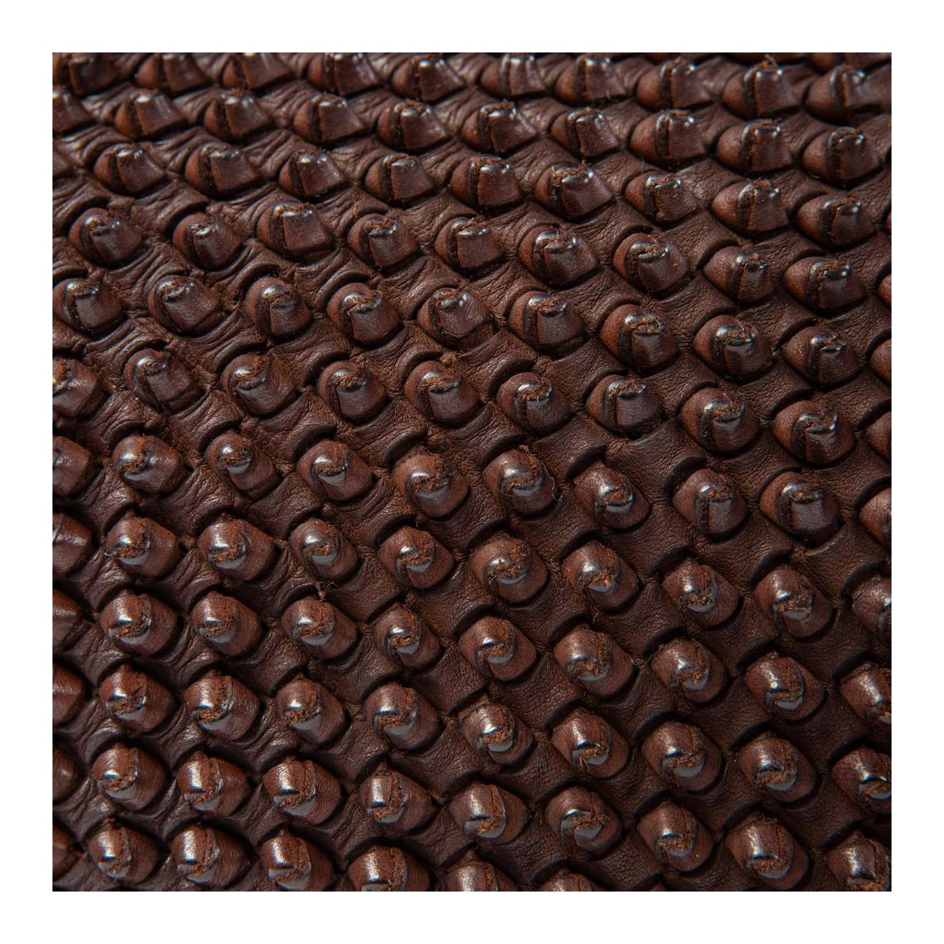 shopper SUSY in pelle castagna nodi