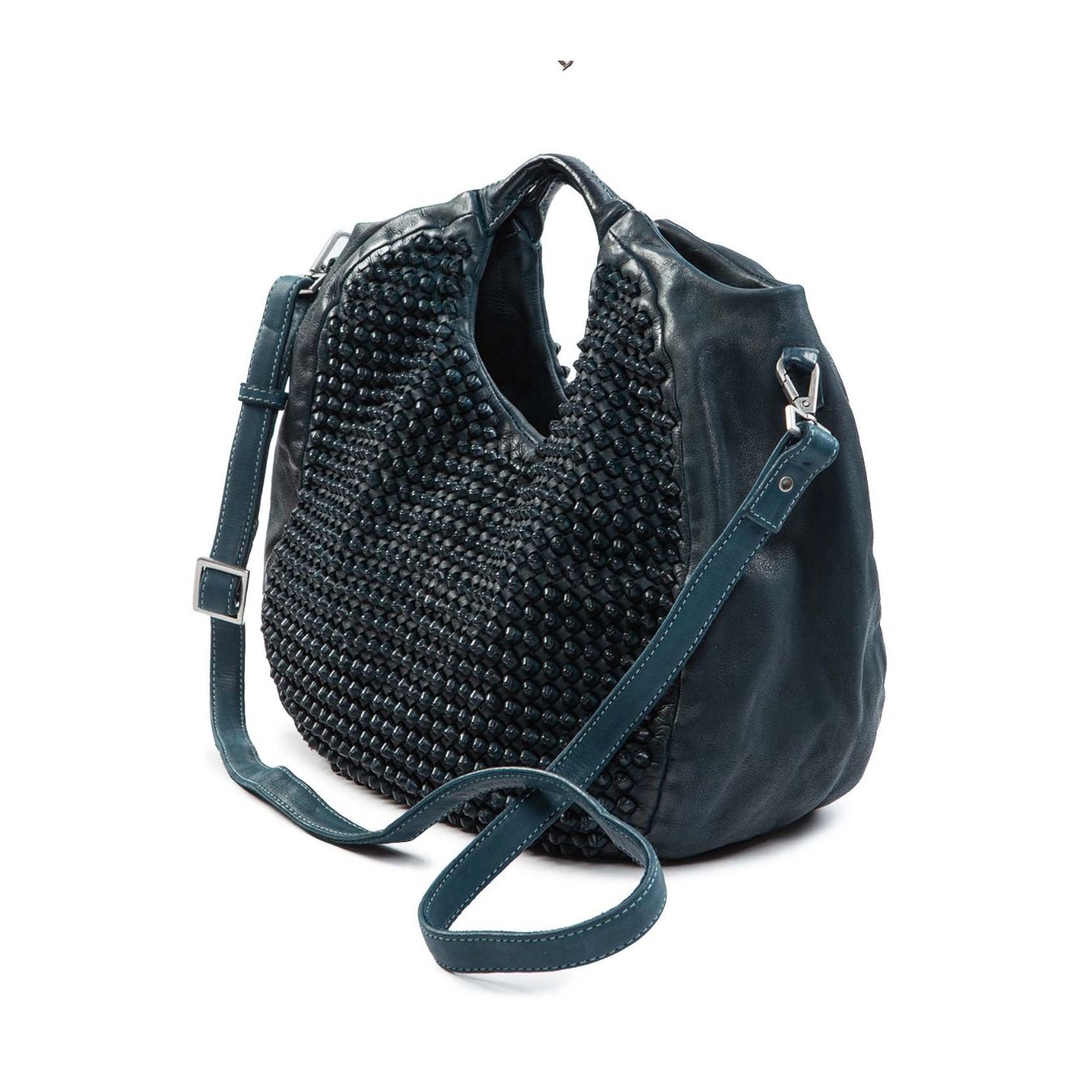 shopper SUSY in pelle pavone tracolla