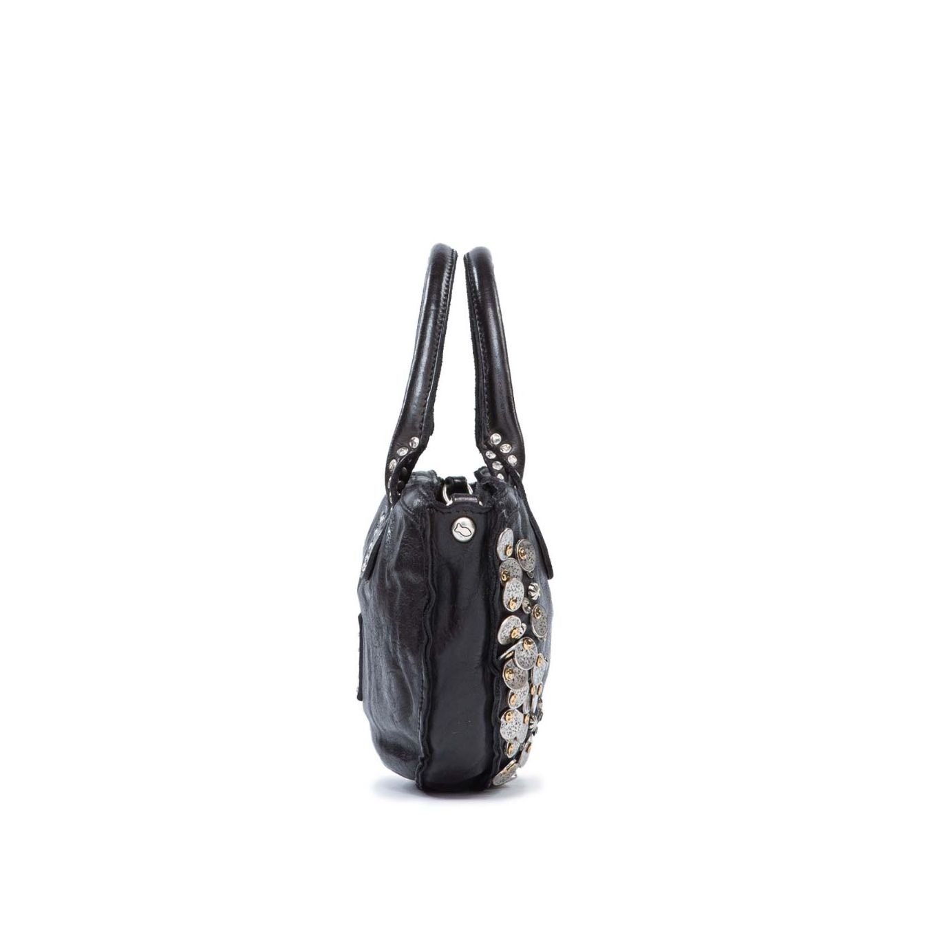 campomaggi shopper in pelle nera