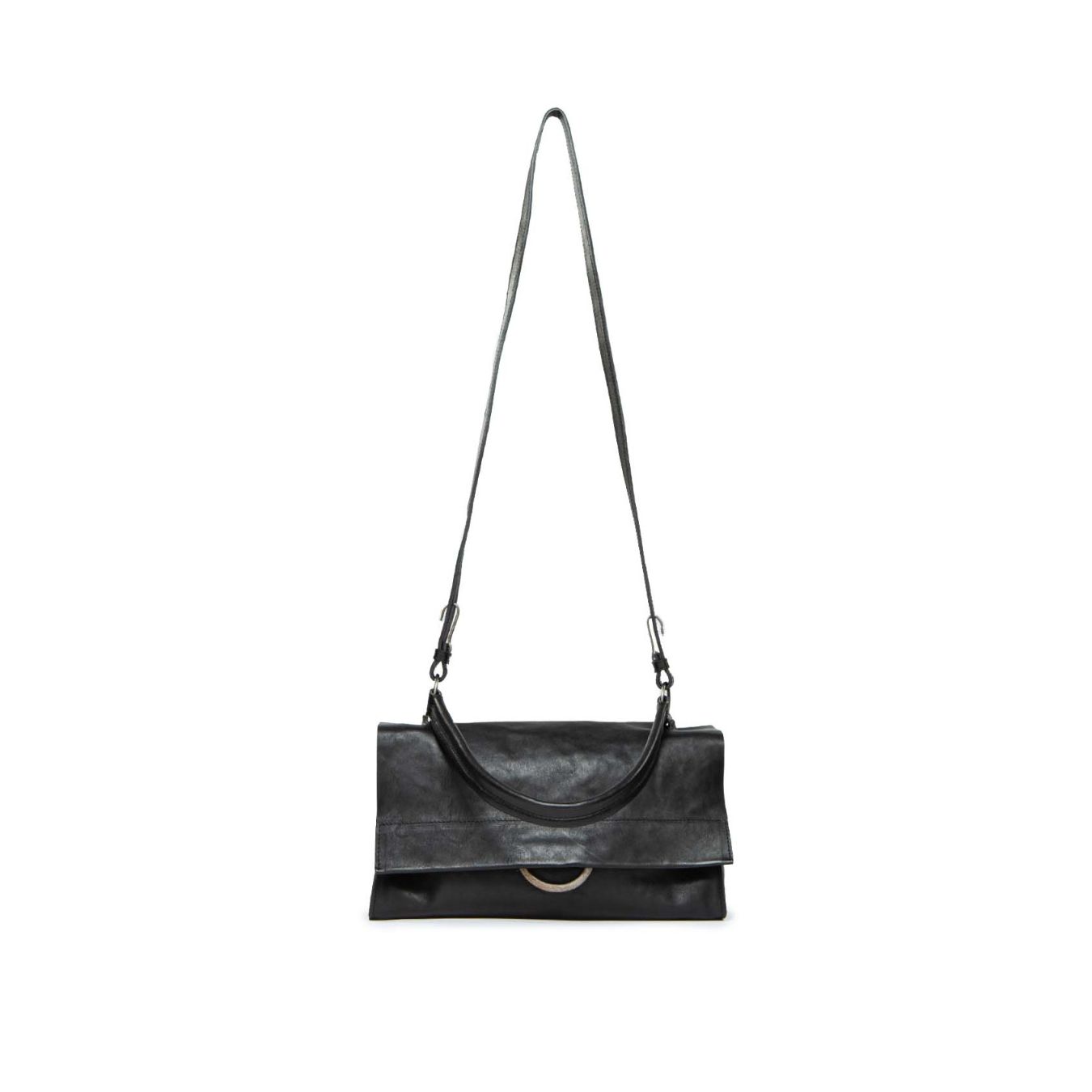 TAGLIOVIVO cartella SHOULDER M in pelle nera 