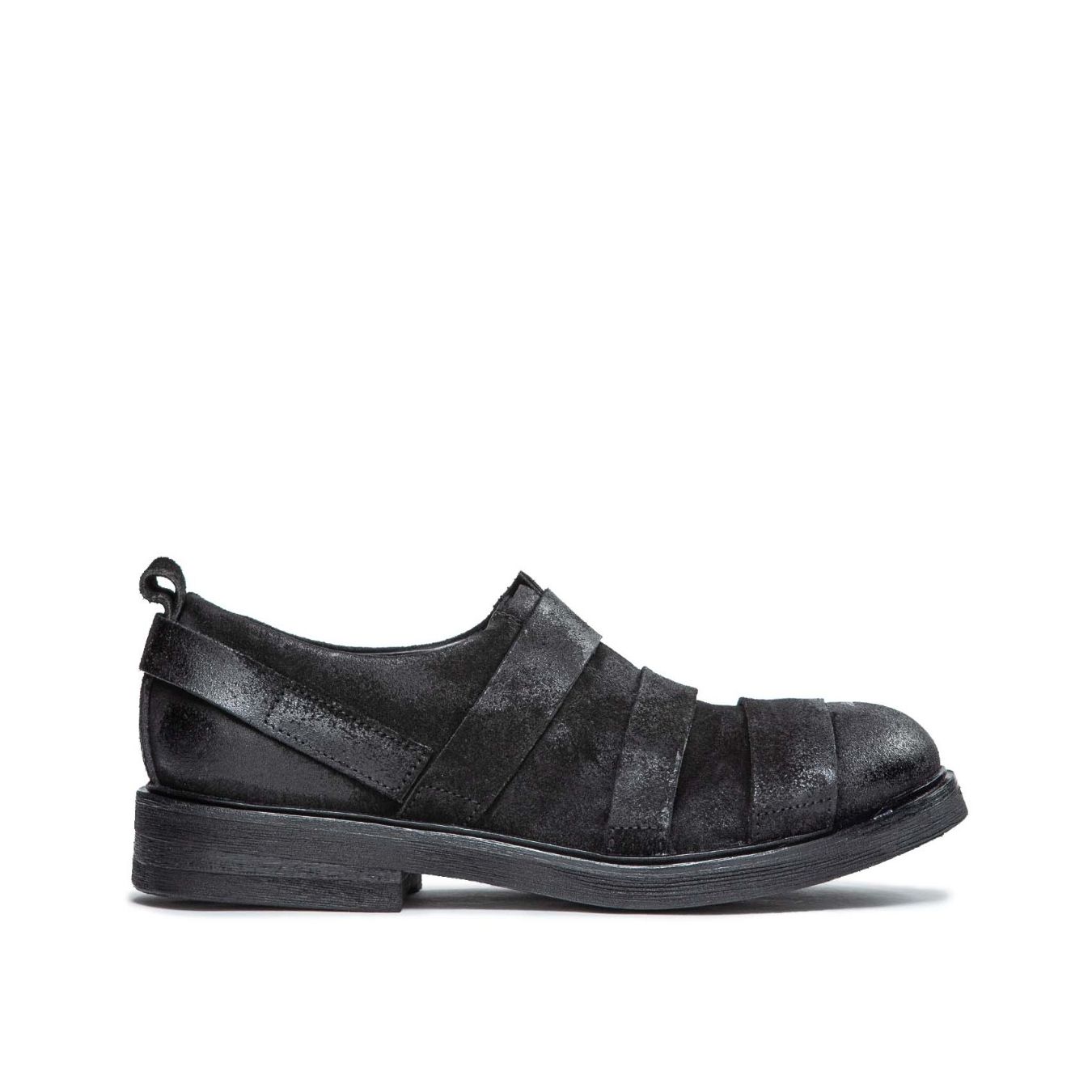 slipon in pelle nera