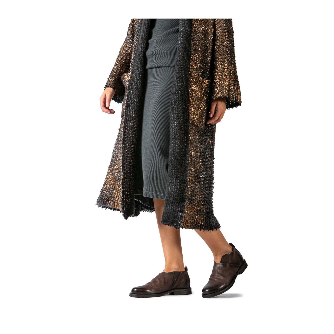 slipon in pelle ebano  indossati