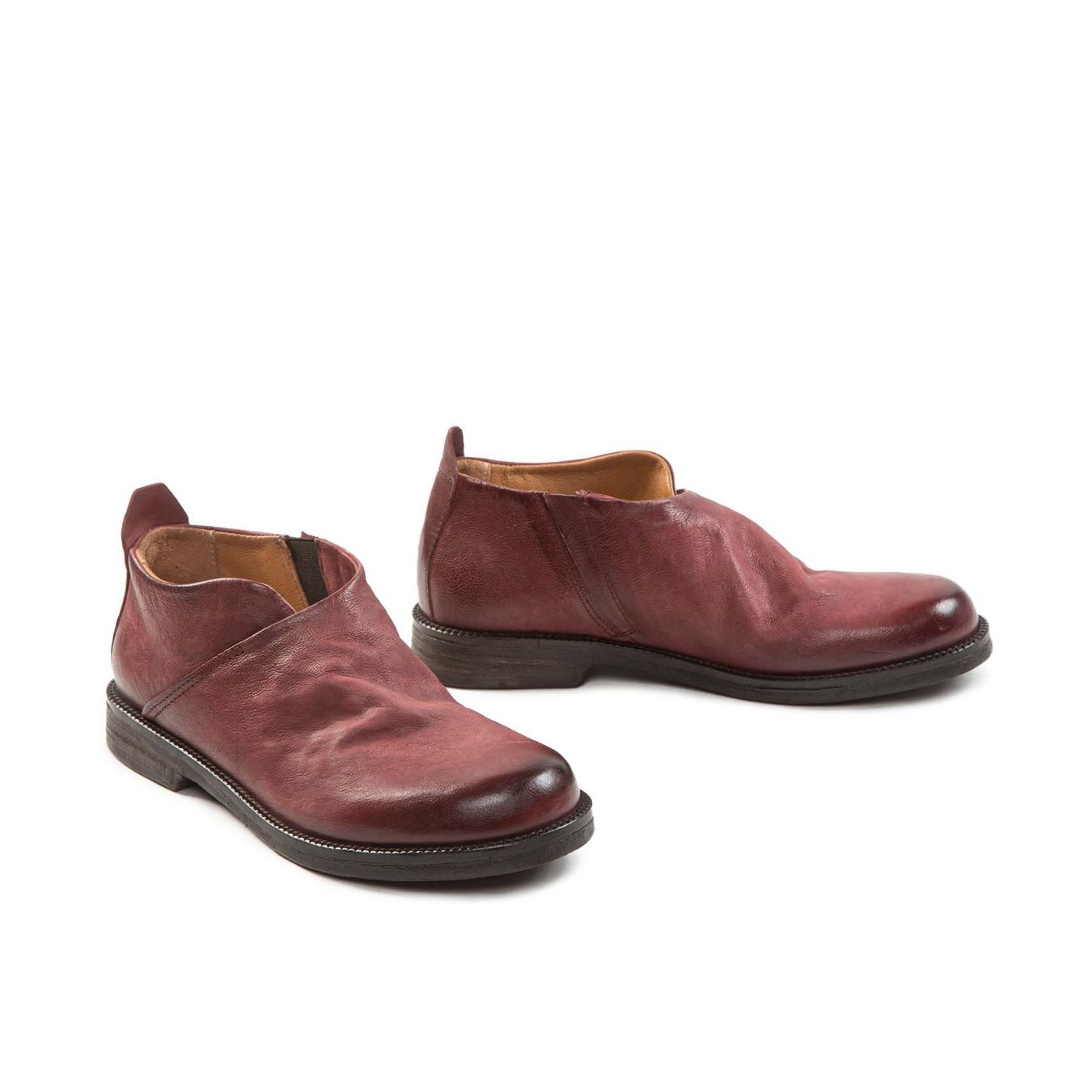 slipon in pelle madera  lato