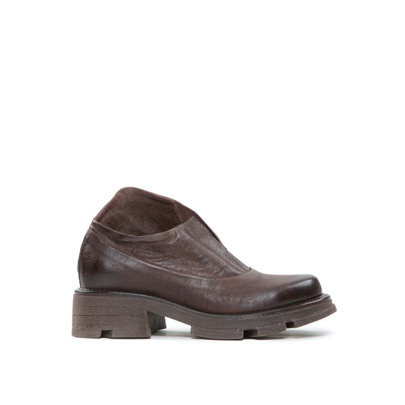 slipon LANE in pelle ebano lato