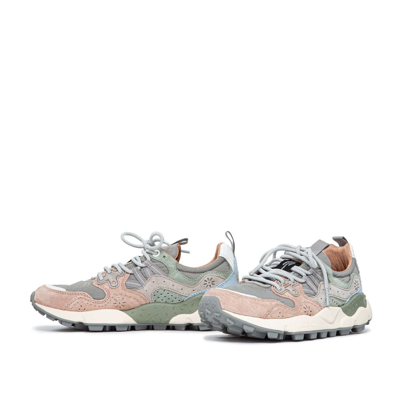 flower mountain sneakers yamano pelle scamosciata