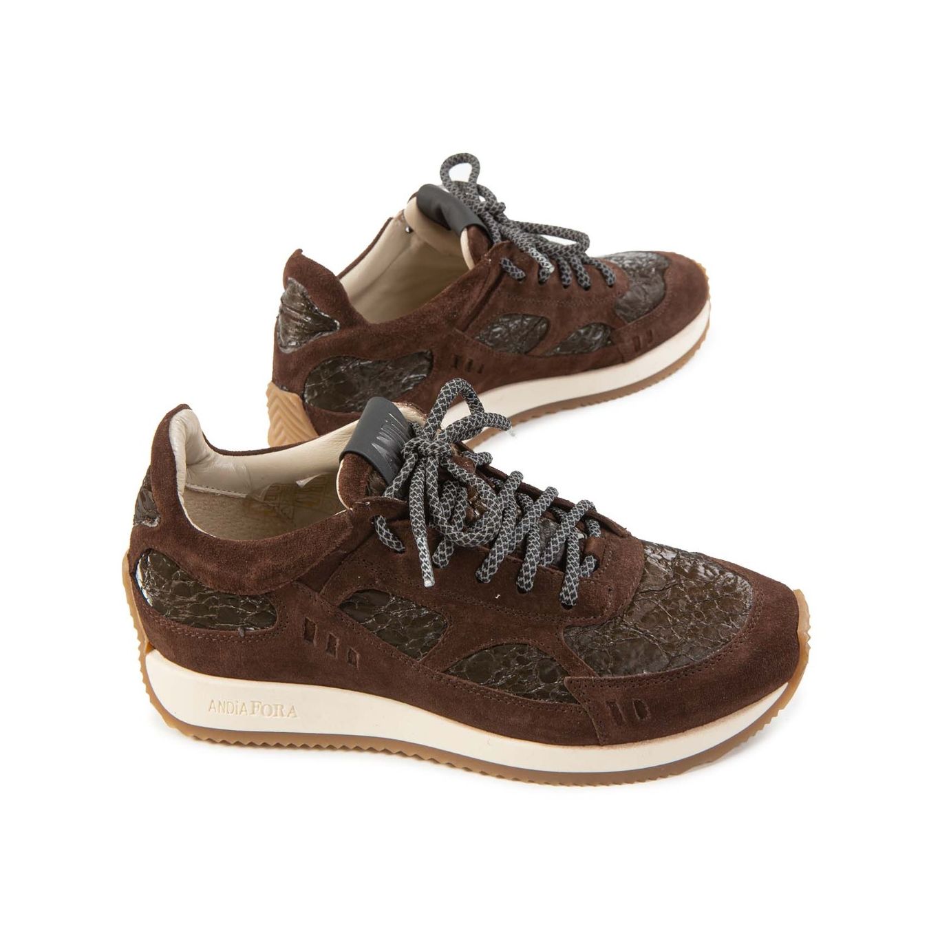 andia fora sneakers HOTY in camoscio marrone 