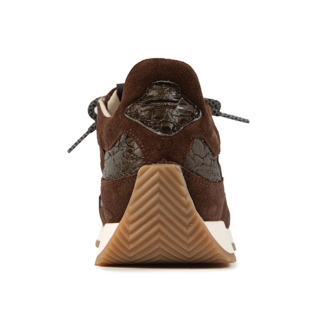 andia fora sneakers HOTY in camoscio marrone dietro