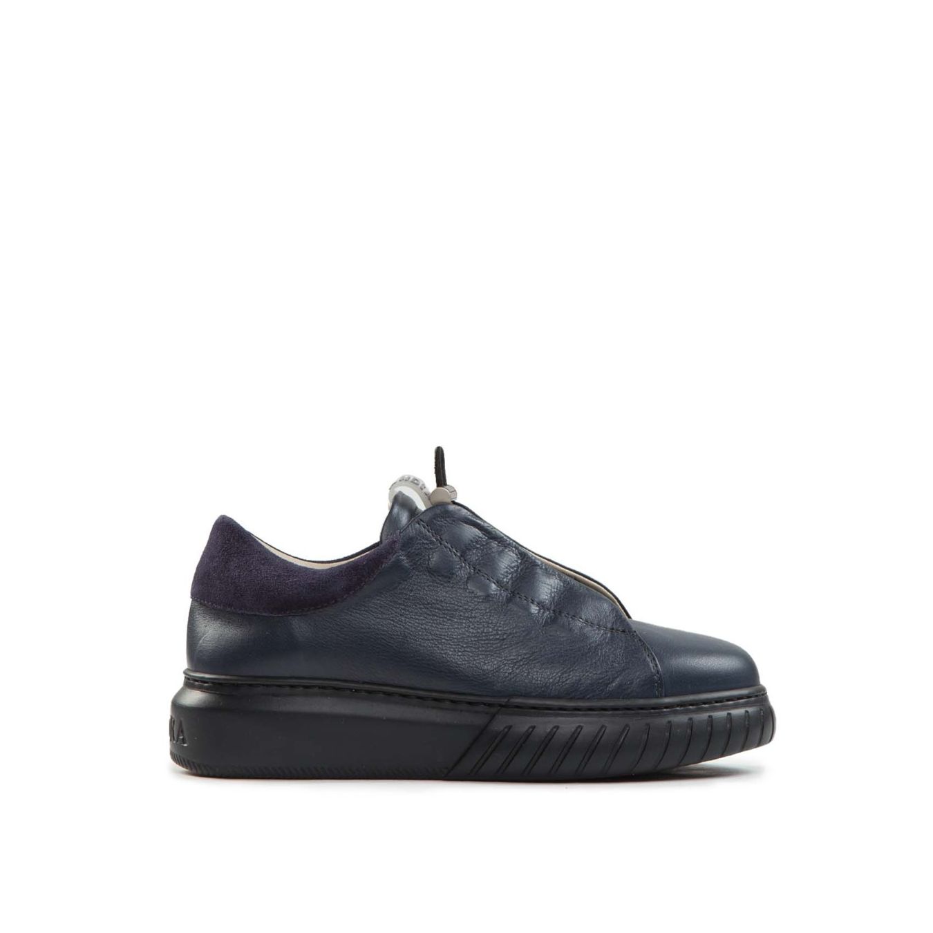 sneakers LIBI CUT in pelle blu 