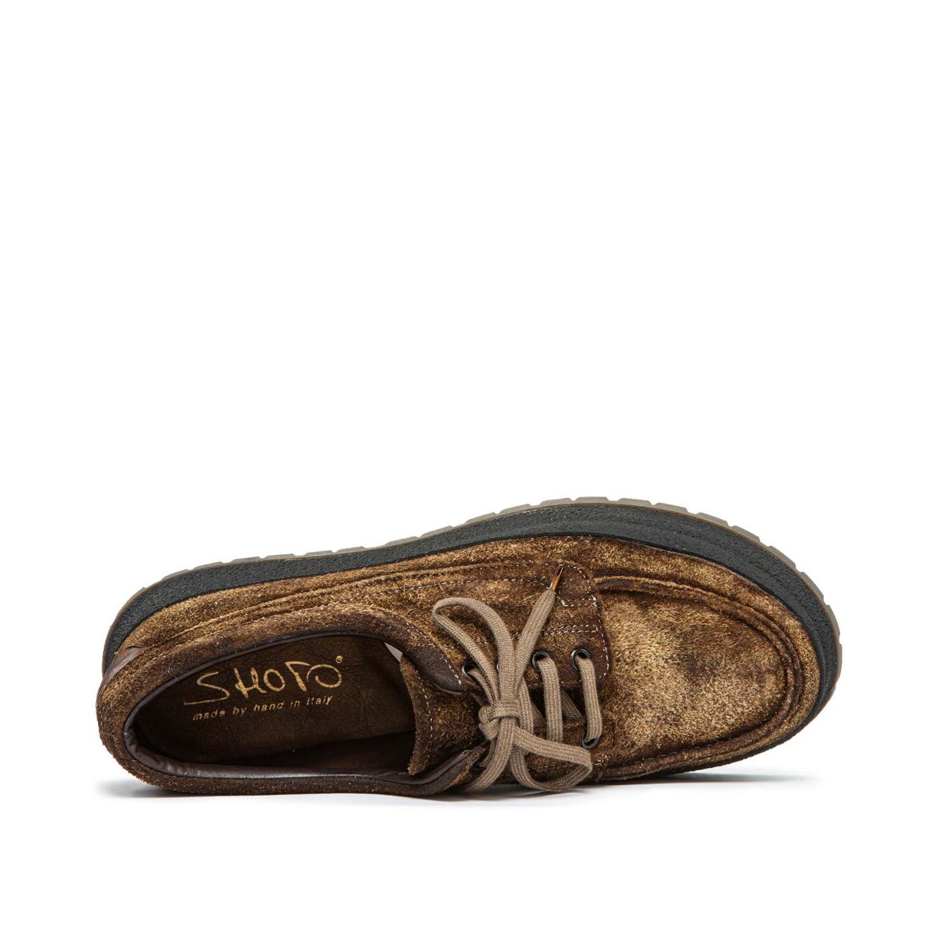 sneakers in camoscio fango  