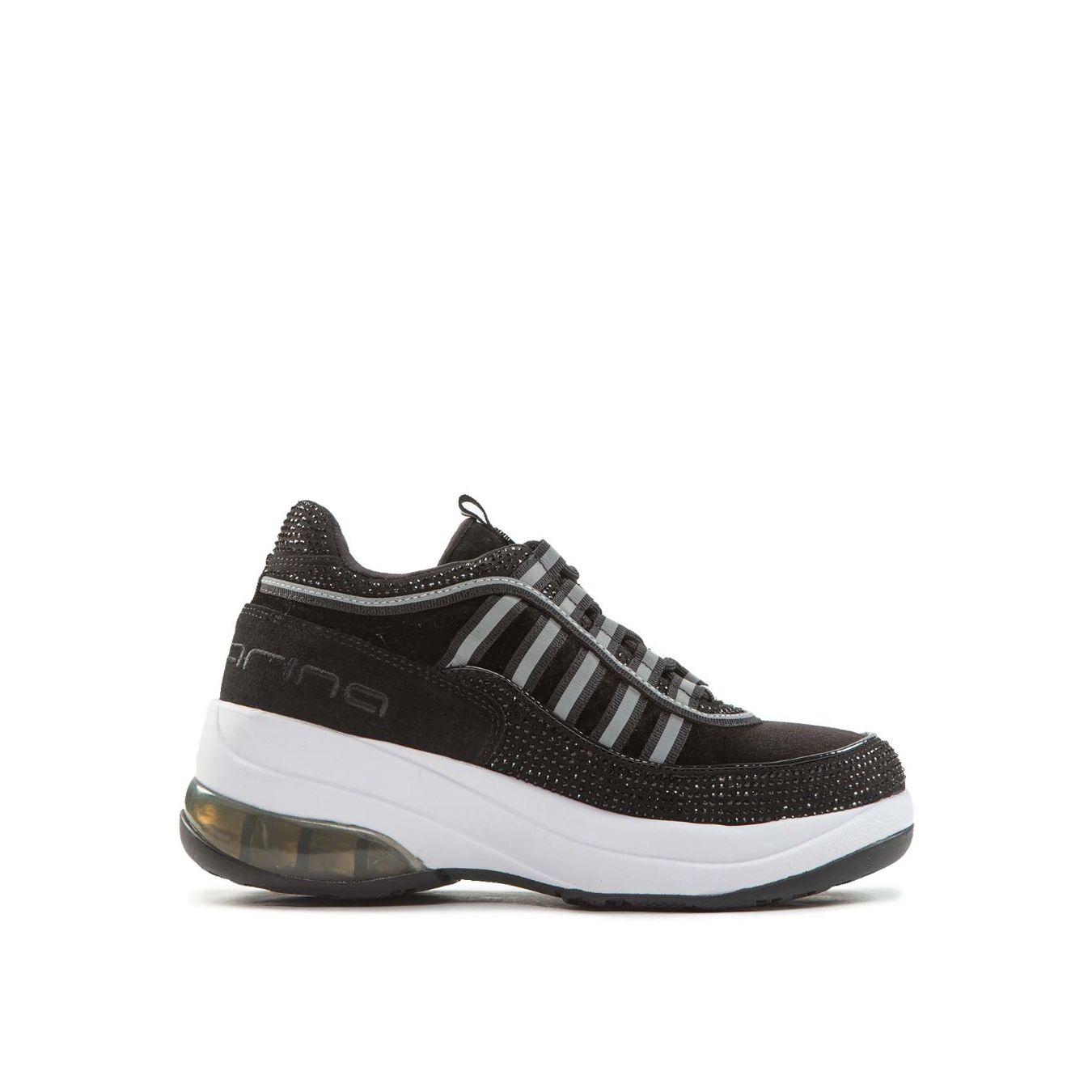 sneakers UP STRASS nera 