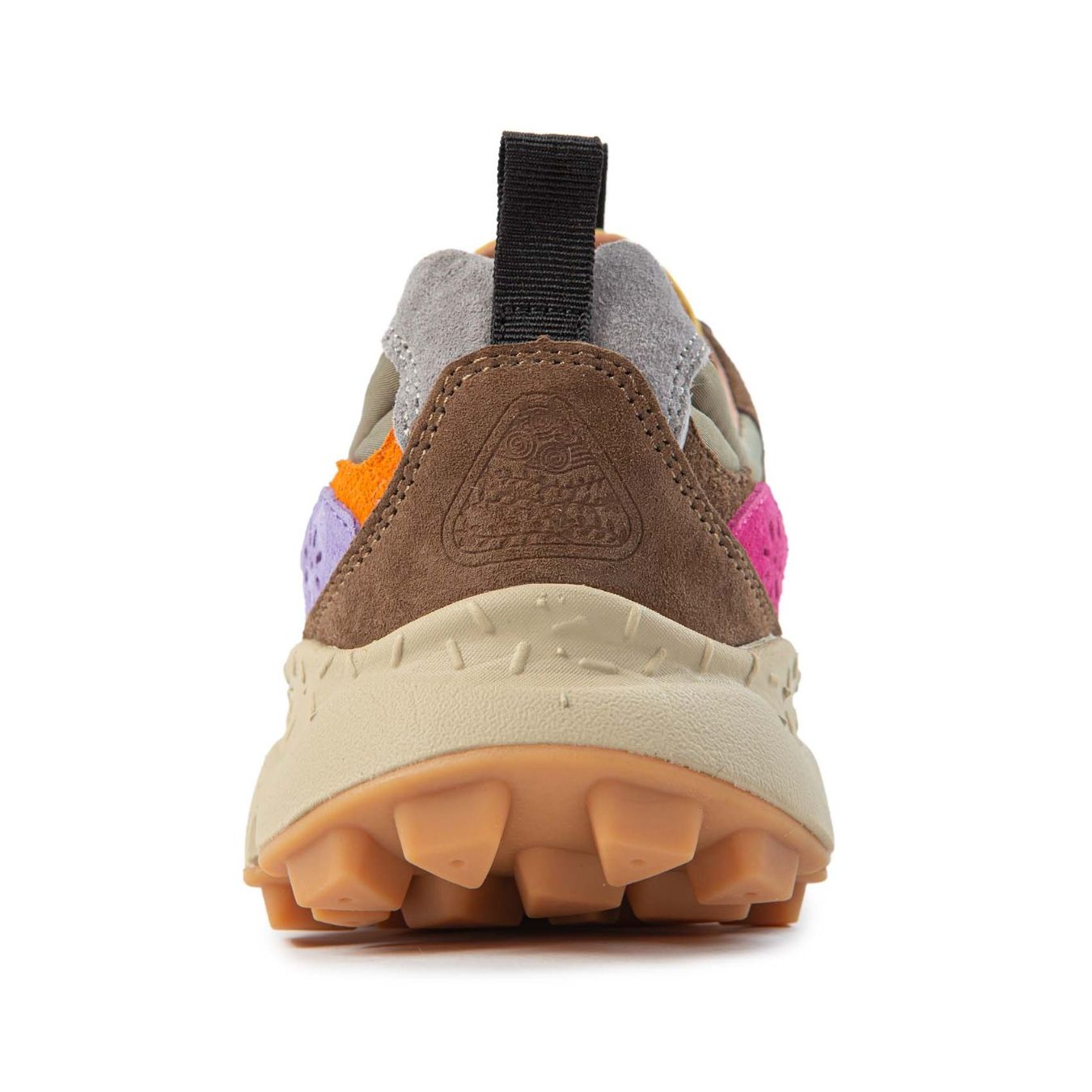 sneakers YAMANO con inserti kaki  dietro