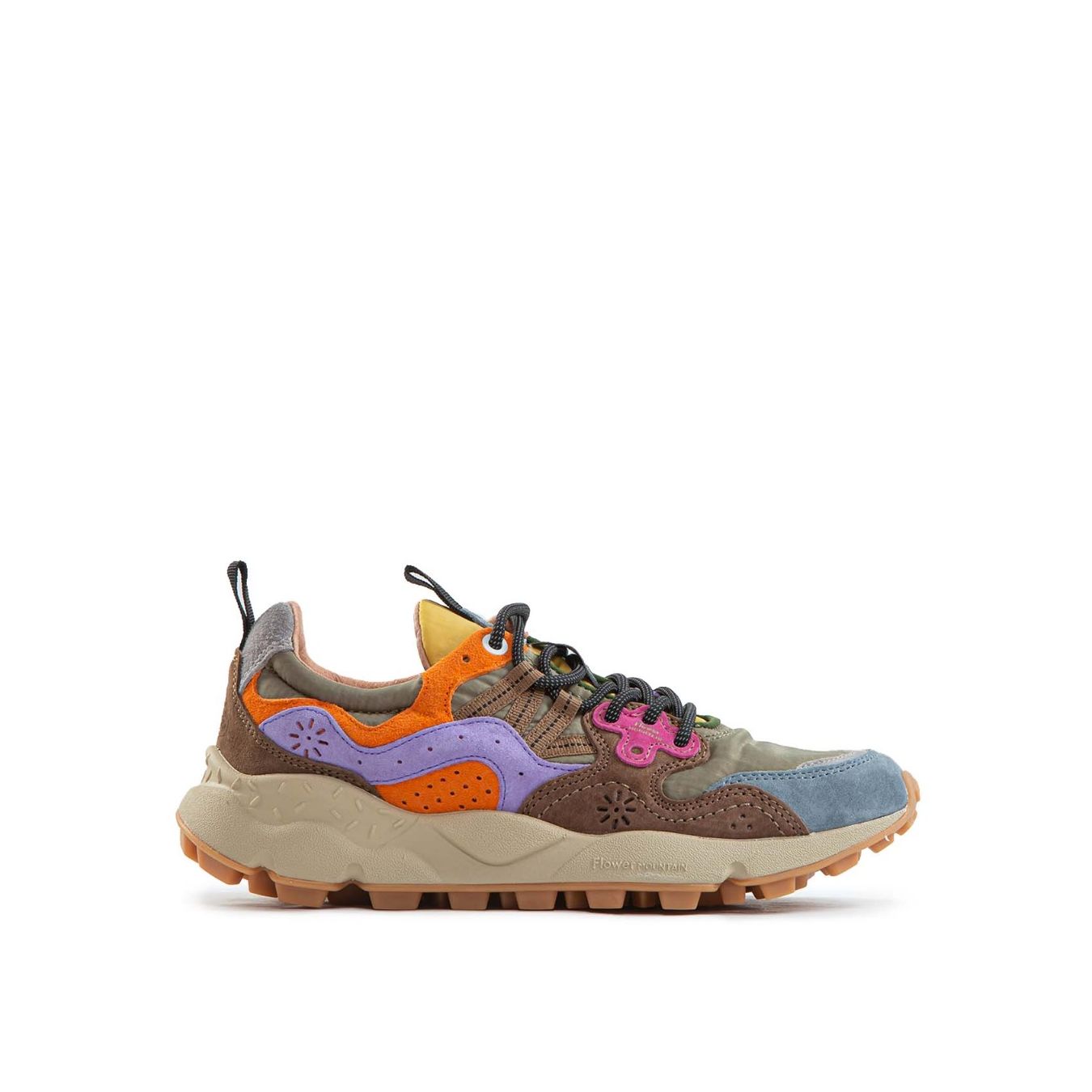 sneakers YAMANO con inserti kaki 
