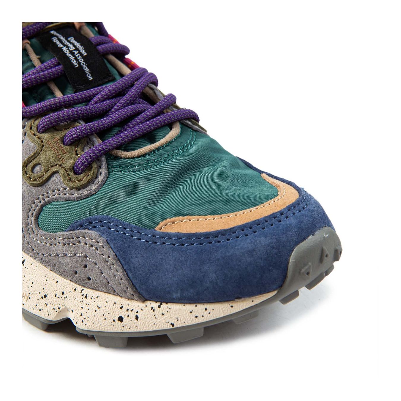flower mountain sneakers YAMANO con inserti verde petrolio 