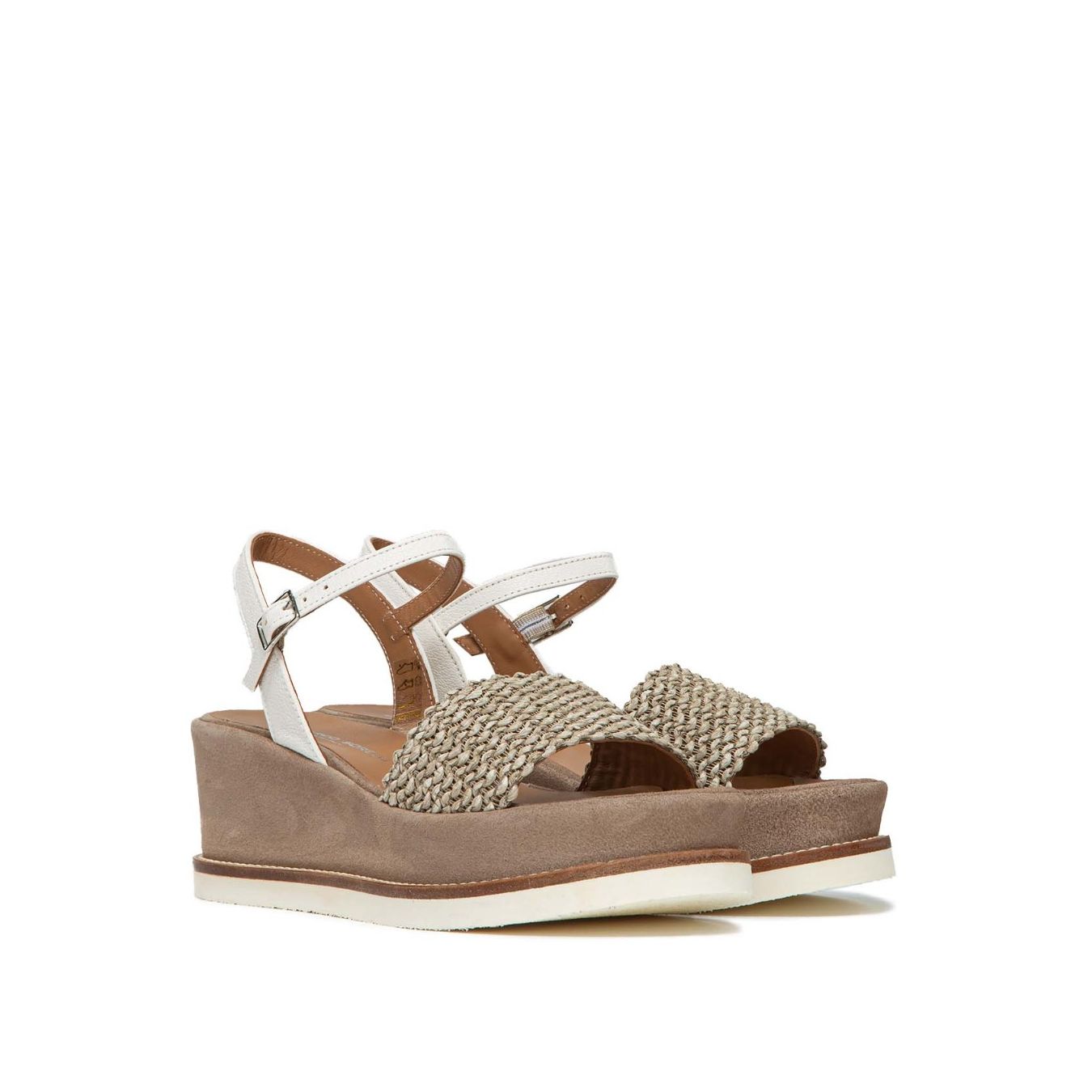 gianmarco sorelli zeppe JILXLG in camoscio beige  sarpe