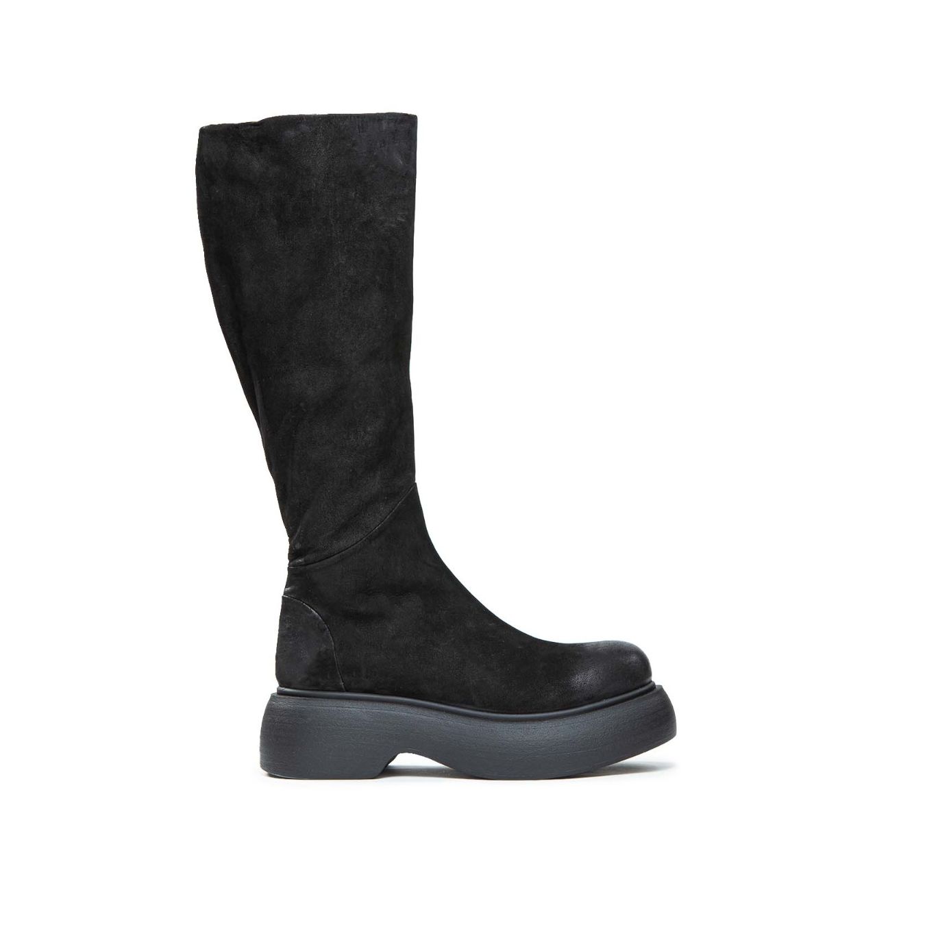 stivale camoscio nero