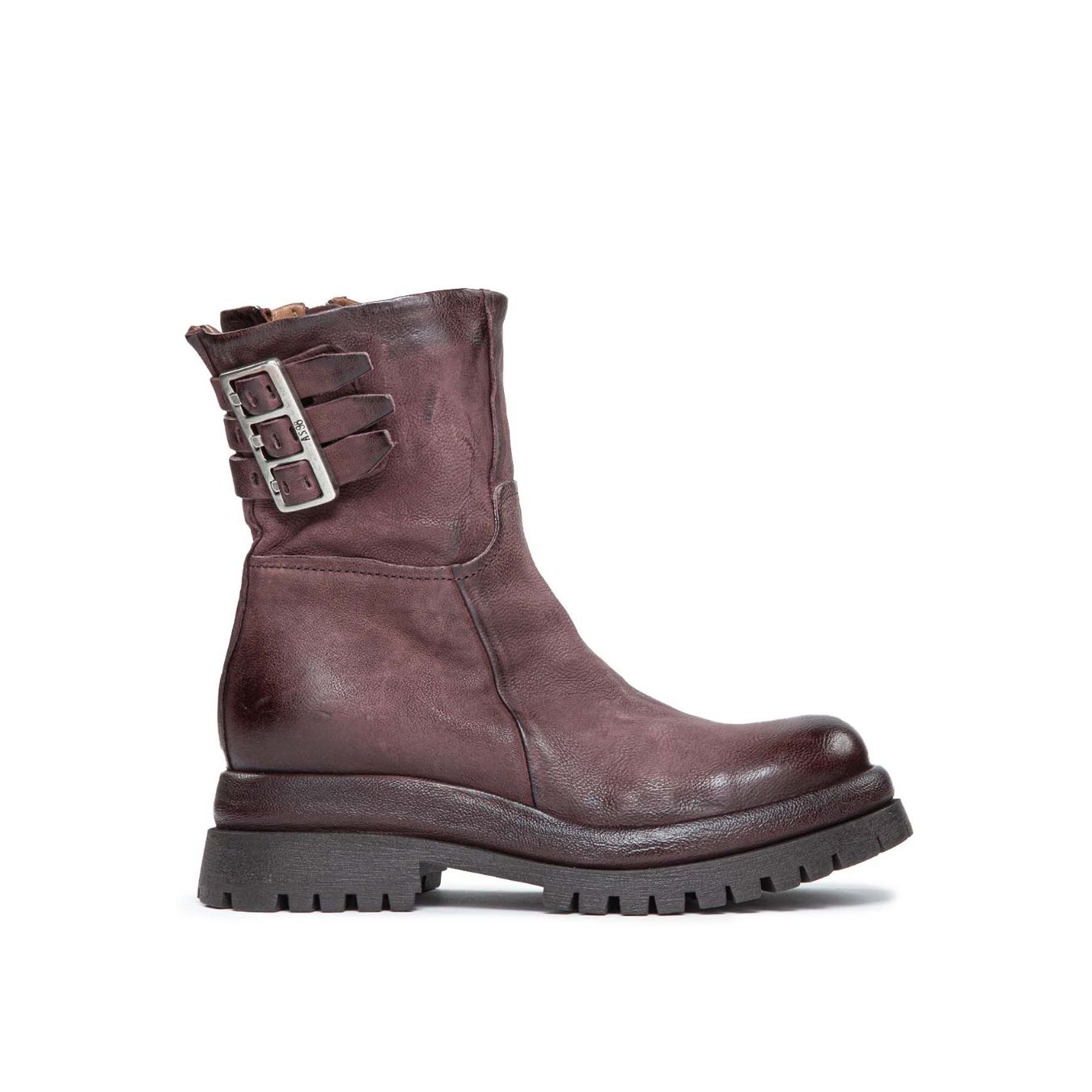 carrarmato dibla in pelle bordeaux