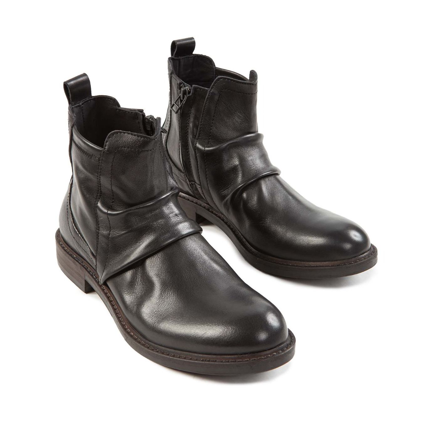 stivaletti BEATLES in pelle nera sopra