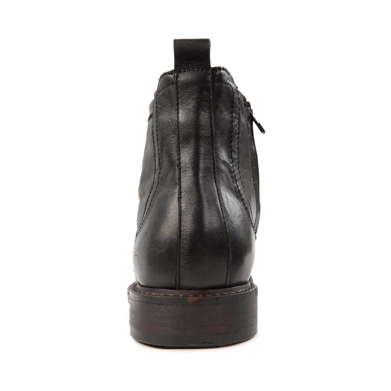 stivaletti BEATLES in pelle nera dietro