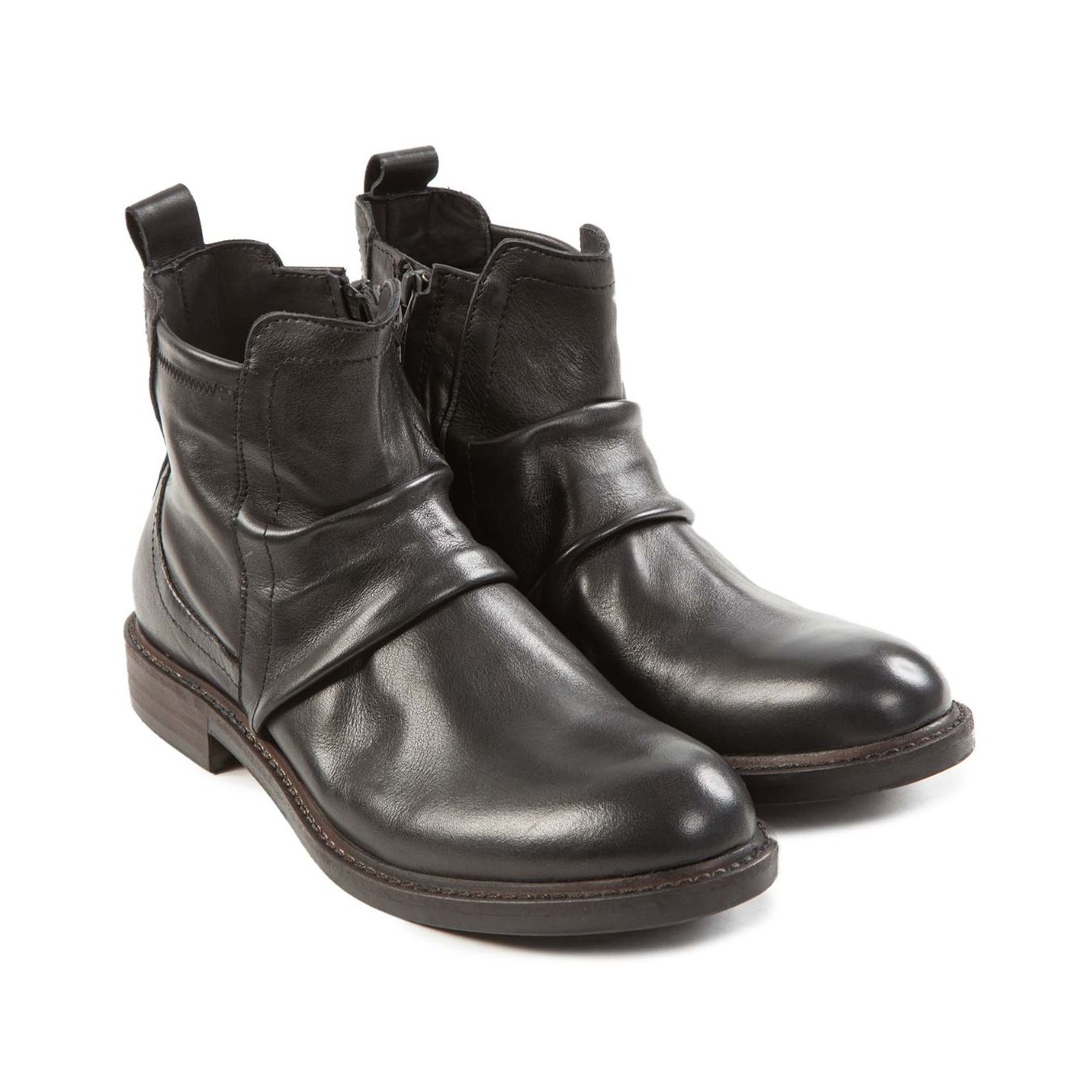 stivaletti BEATLES in pelle nera sopra