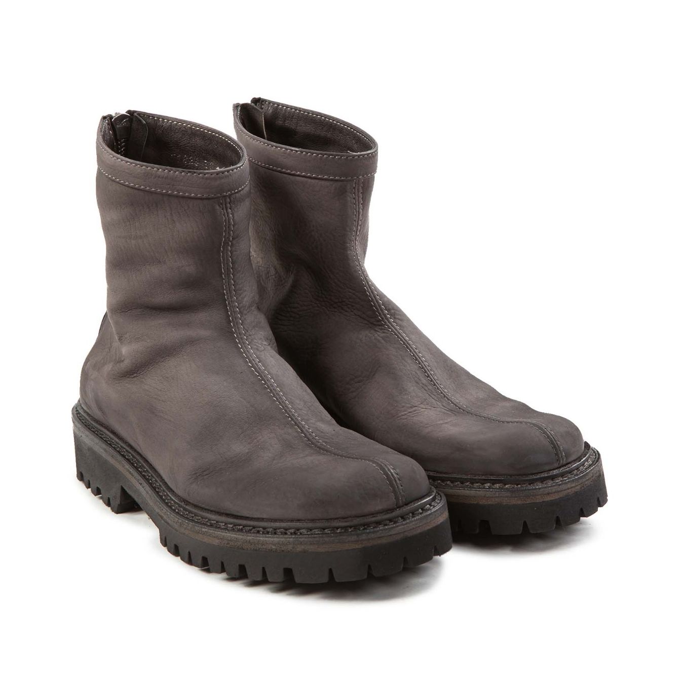 stivaletto cerniera retro cenere lato