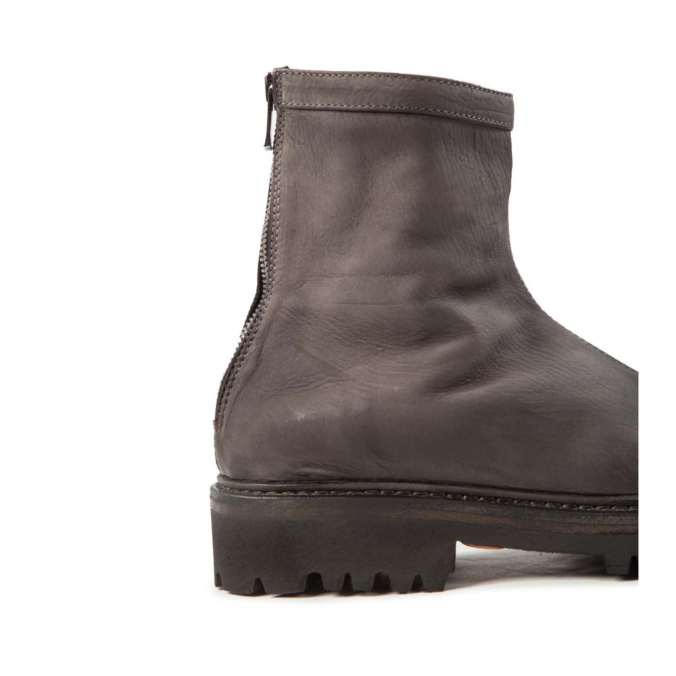 stivaletto cerniera retro cenere profilo