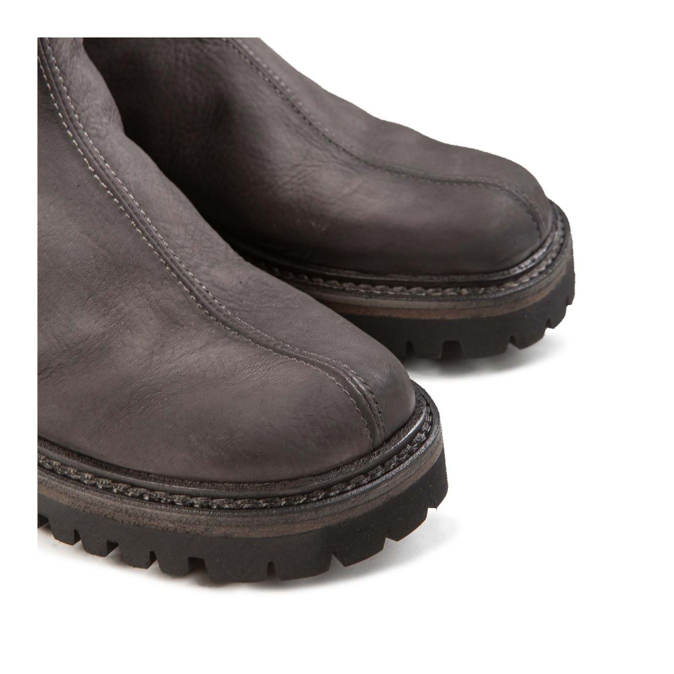stivaletto cerniera retro cenere punta
