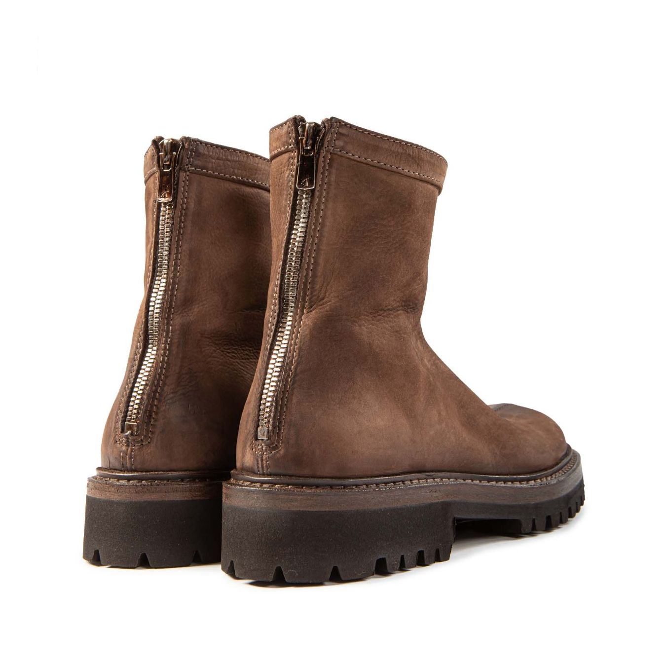 stivaletto cerniera retro testa di moro dietro