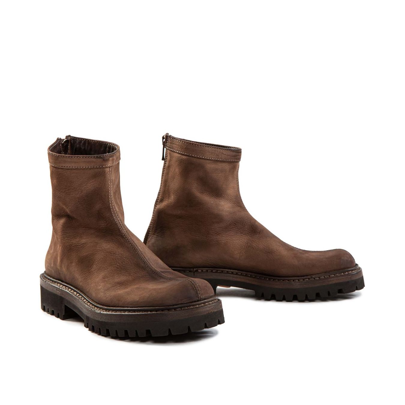 stivaletto cerniera retro testa di moro  lato