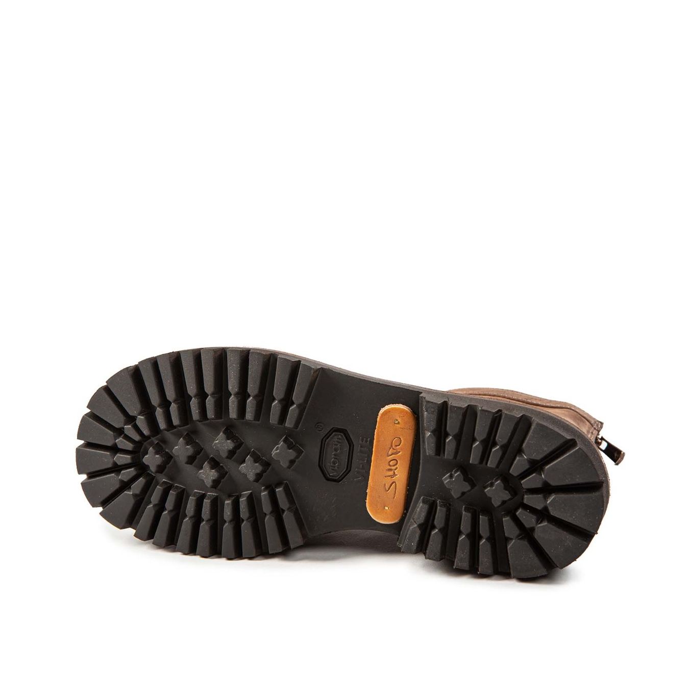 stivaletto cerniera retro testa di moro  suola