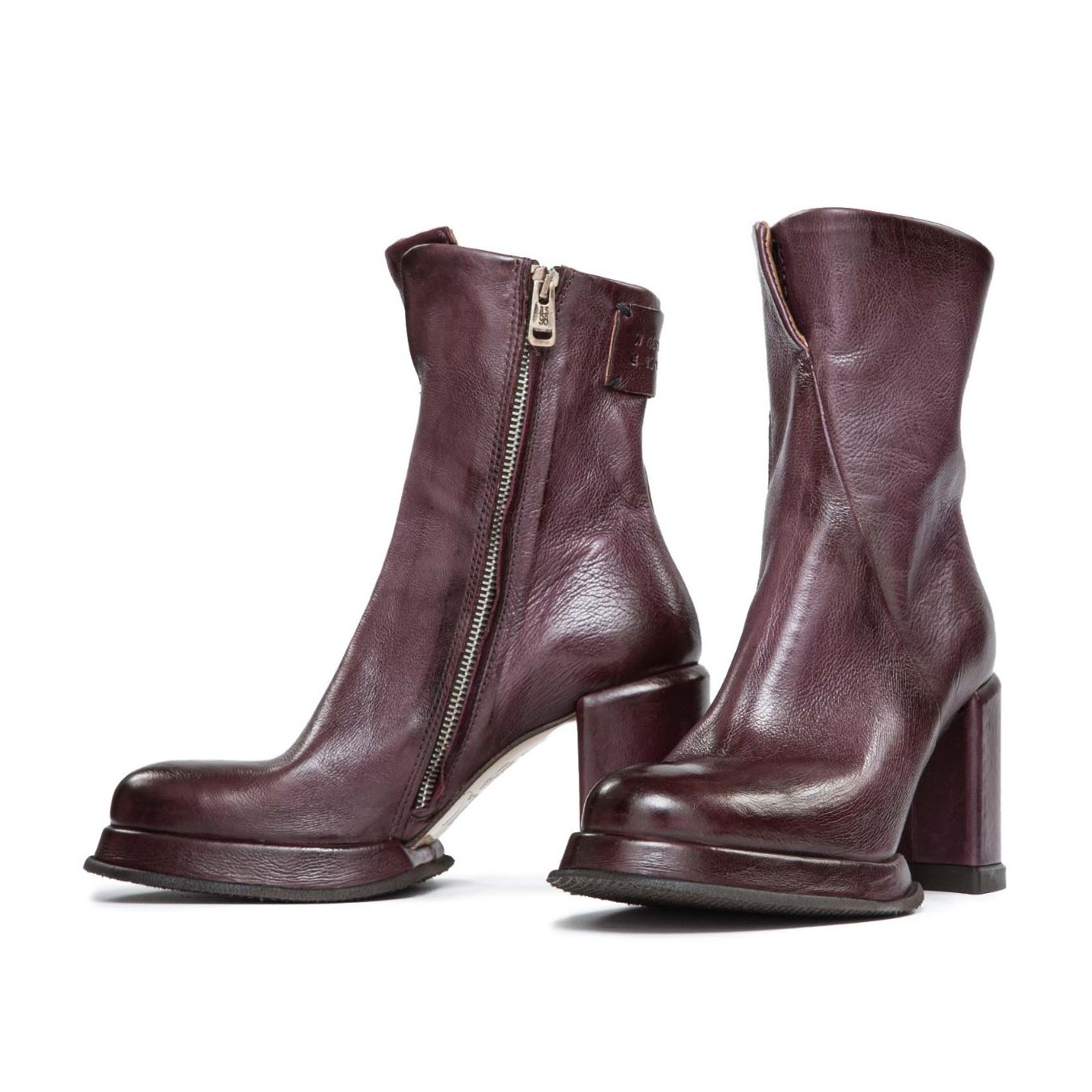 stivaletto pelle bordeaux
