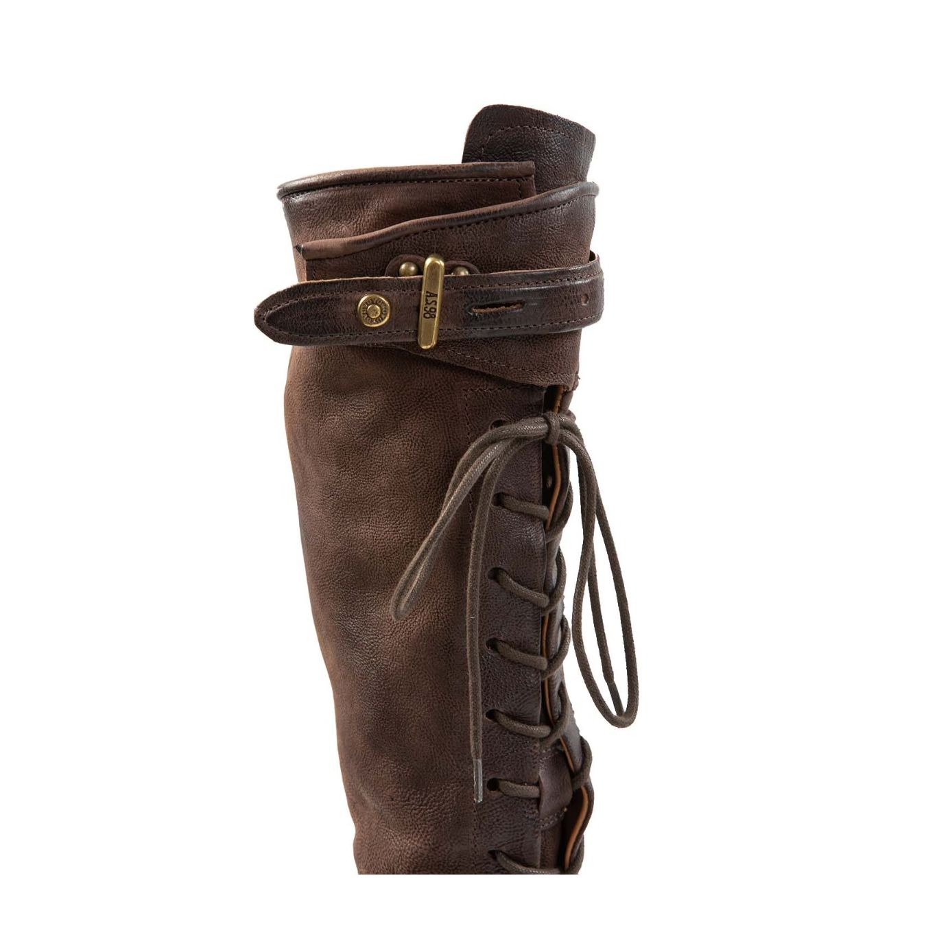 stivali EASY in pelle ebano fibbia