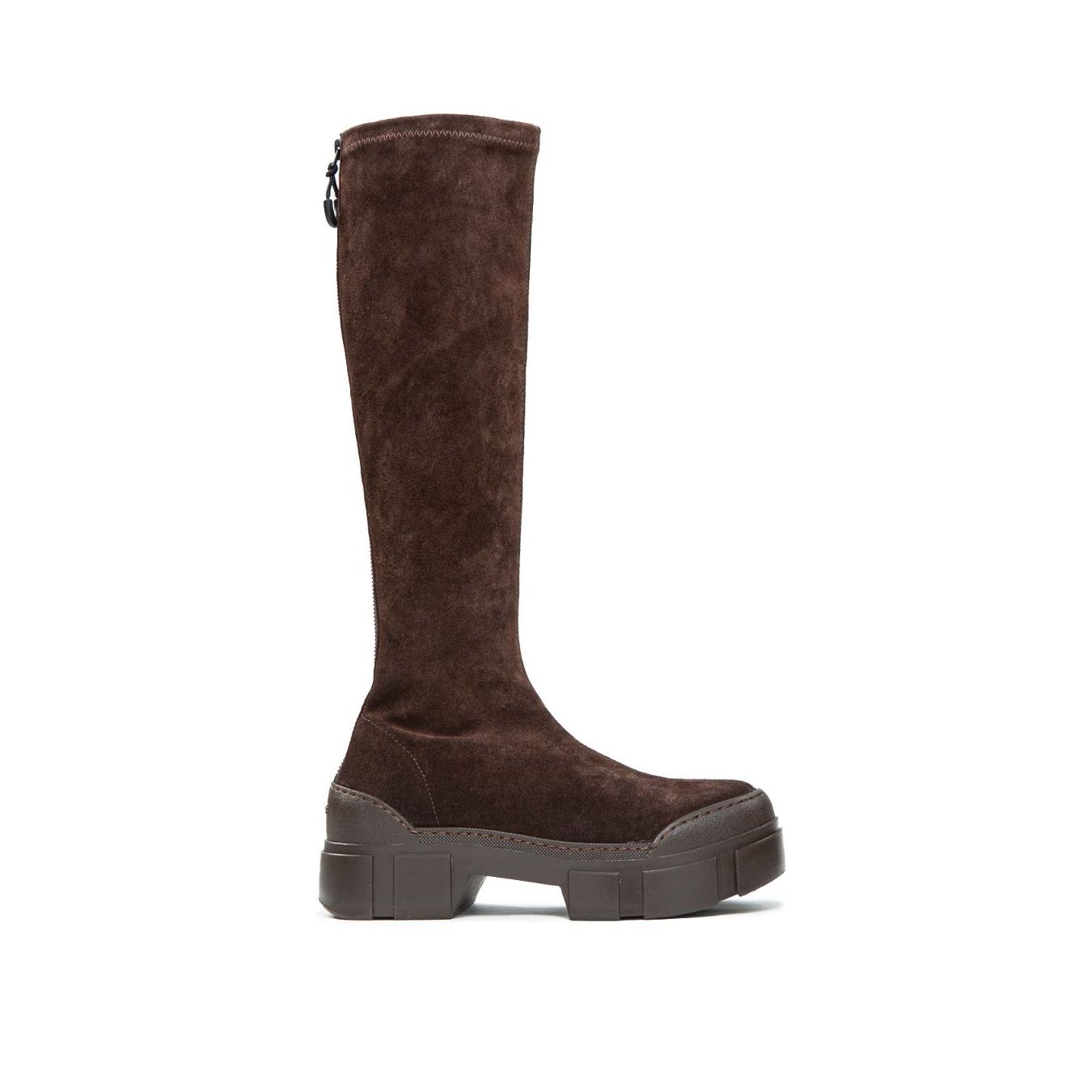 stivale camoscio marrone