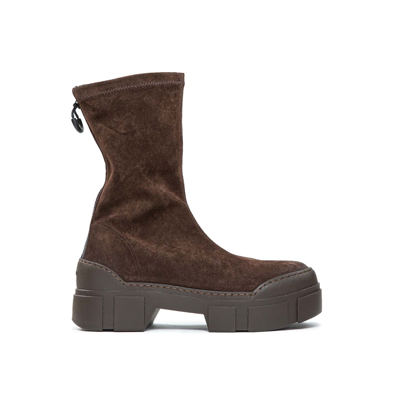 tronchetto in camoscio marrone