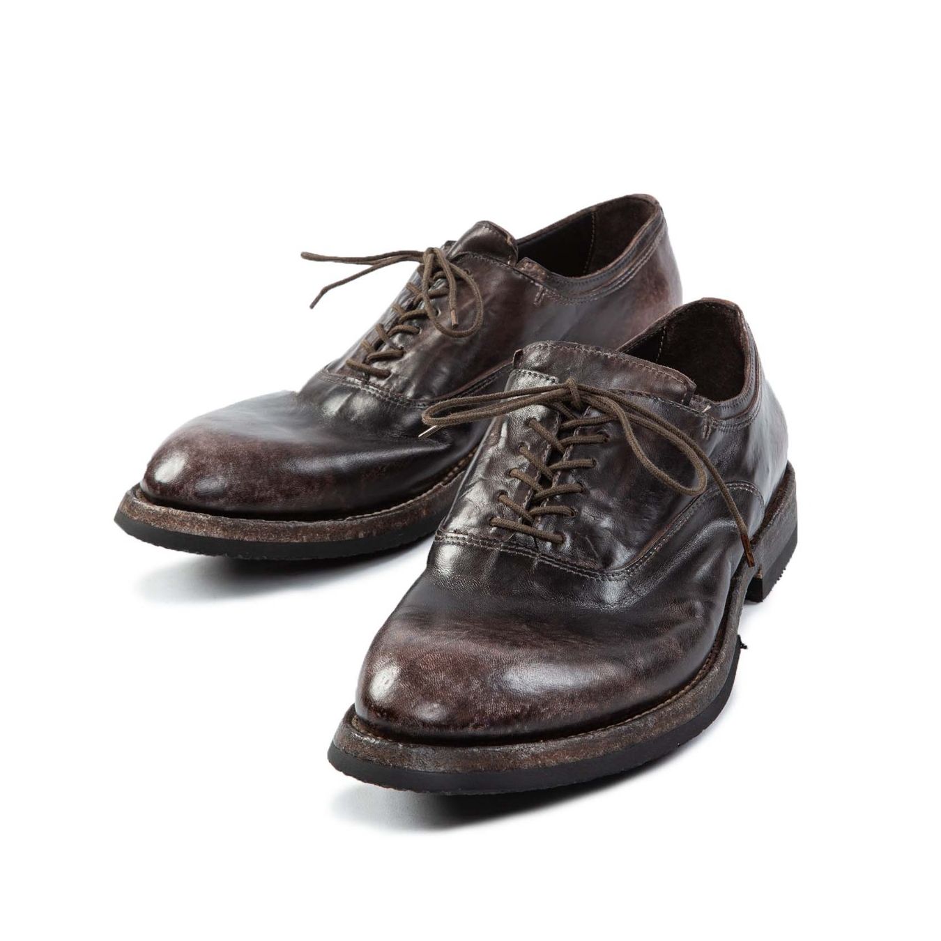 stringata HORSE in pelle marrone lacci