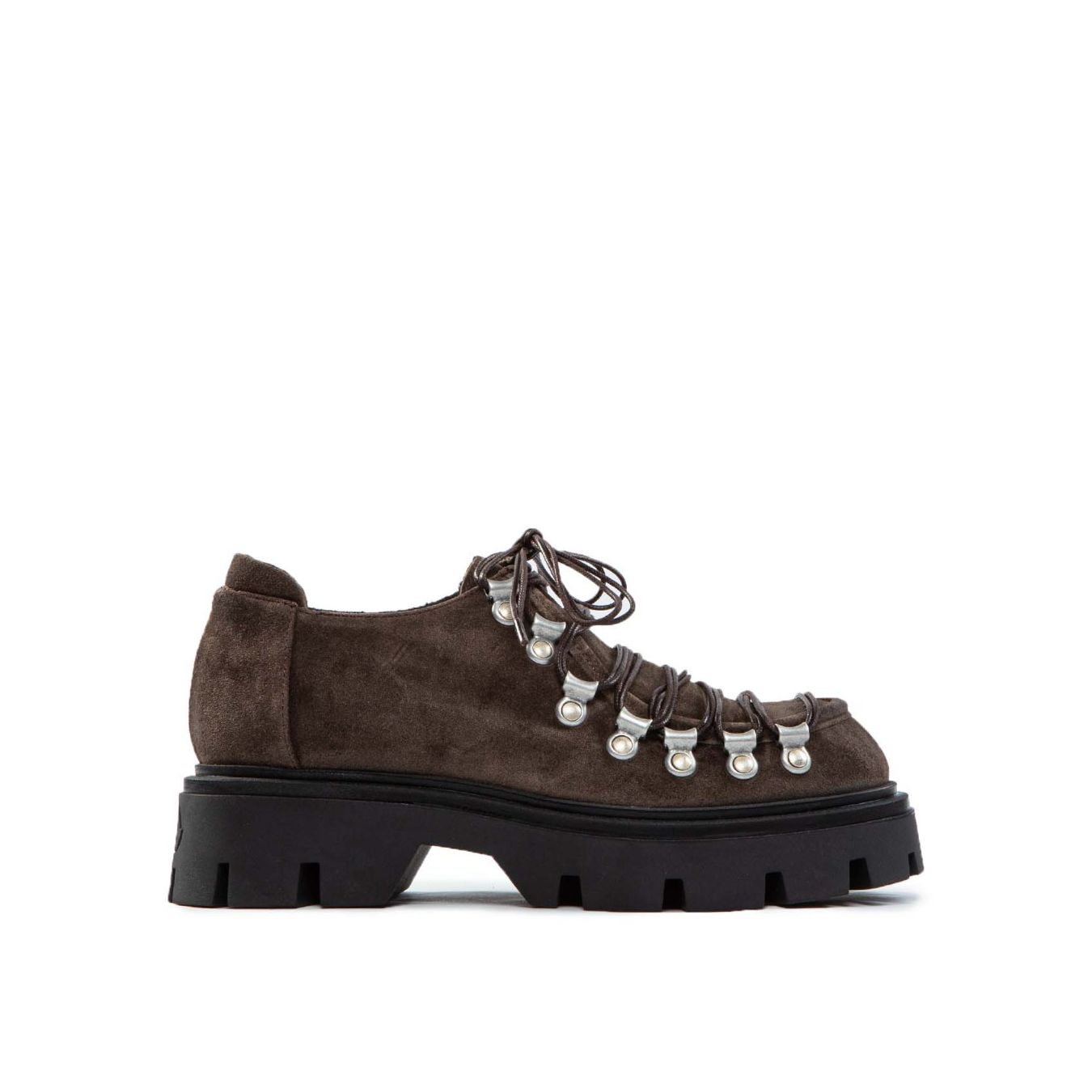 stringata PEDULA in camoscio fango