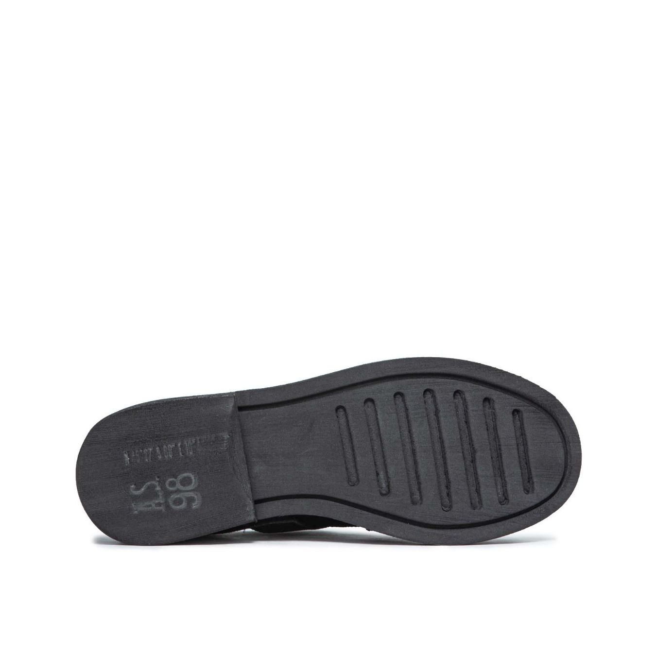 suola slipon in pelle nera as98