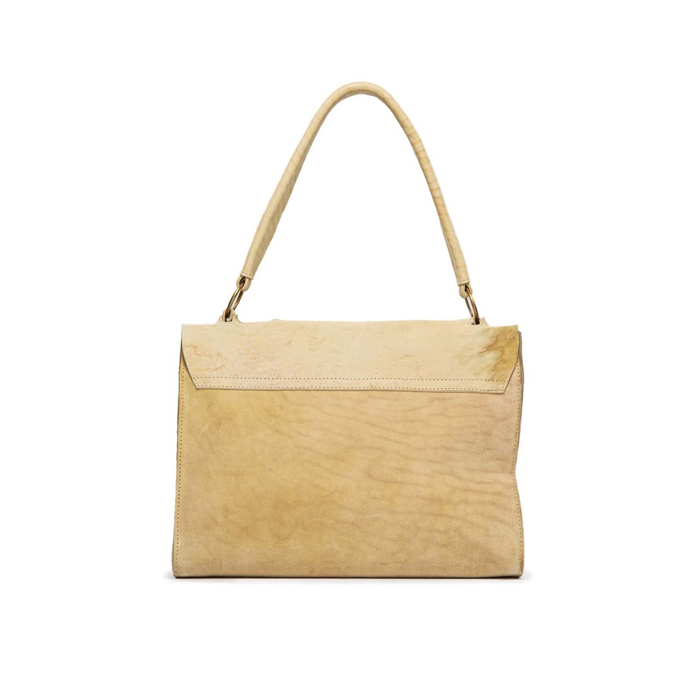 tagliovivo cartella SHOULDER in pelle sabbia dietro