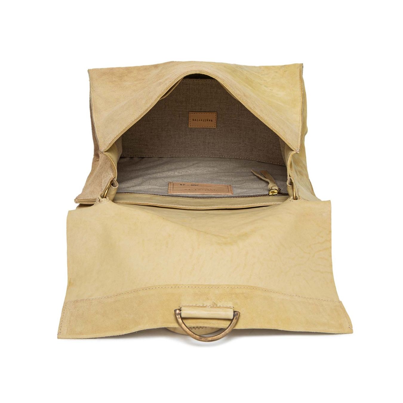 tagliovivo cartella SHOULDER in pelle sabbia interno