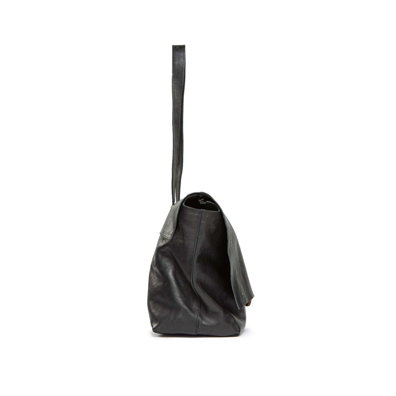 TAGLIOVIVO cartella SHOULDER L SOFT in pelle nera  profilo